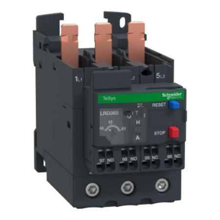 Picture of Thermal overload relay,TeSys Deca,48-65A,1NO+1NC,class 10A,EverLink springs