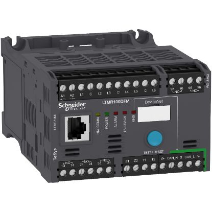 Picture of Motor controller, TeSys T, Motor Management, DeviceNet, 6 logic inputs, 3 relay logic outputs, 5 to 100A, 100 to 240VAC
