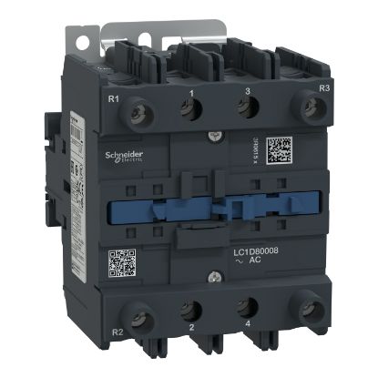Picture of Contactor, TeSys Deca, 4P(2NO+2NC), AC-1, <=440V, 125A, 48V AC 50/60Hz coil, screw clamp terminal