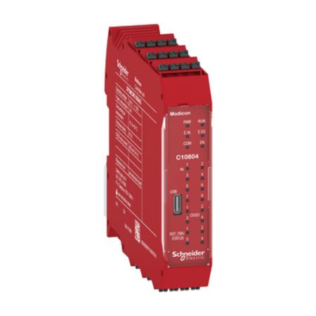 Picture of controller, Modicon MCM, 8 inputs 4 outputs, monitors expansion modules, spring