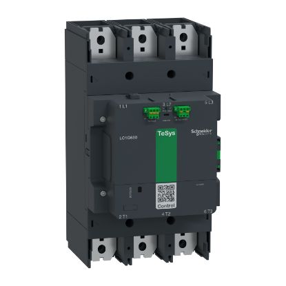 Picture of High power contactor, TeSys Giga, 3 pole (3NO), AC-3 <=440V 630A, advanced version, 48…130V wide band AC/DC coil