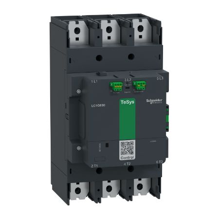 Picture of High power contactor, TeSys Giga, 3 pole (3NO), AC-3 <=440V 800A, advanced version, 48…130V wide band AC/DC coil
