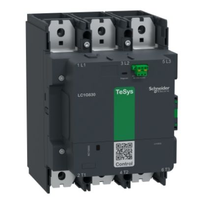Picture of High power contactor, TeSys Giga, 3 pole (3NO), AC-3 <lt/>=440V 800A, standard version, 48…130V wide band AC/DC coil