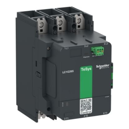 Picture of High power contactor, TeSys Giga, 3 pole (3NO), AC-3 <=440V 500A, standard version, 100…250V wide band AC/DC coil
