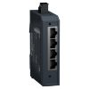 Picture of network switch, Modicon networking, standard unmanaged, 4 ports for copper with 1 port for multimode fiber optic