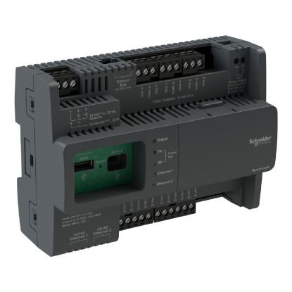 Picture of Controller, SpaceLogic IP, MP-C, BACnet/IP, 15 points, 8 universal input/output Type Ub, 6 digital Triac outputs, 1 high power relay output