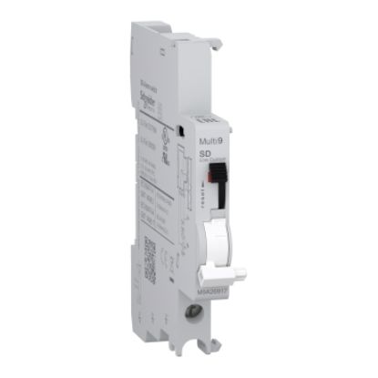 Picture of Auxiliary contact, Multi9 M9A, SD, 1 C/O, 2mA to 100mA, 24VAC to 250VAC, 24VDC to 220VDC, bottom connection