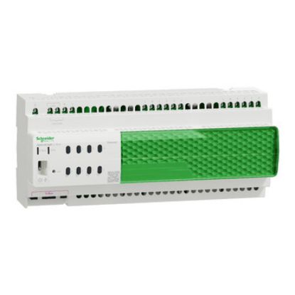 Picture of Dimmer, SpaceLogic C-Bus, 8 channel, 1A per channel, DIN rail mount, inbuilt switchable C-Bus power supply, white