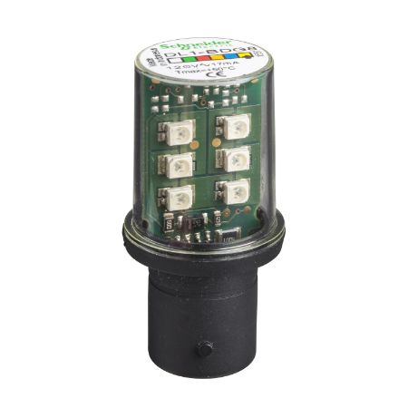 Picture of LED bulb, Harmony XVB, BA 15d, yellow, steady light, 120V AC