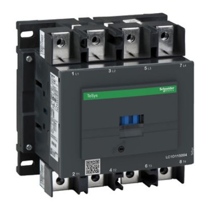 Picture of TeSys, Contactor, TeSys Deca, 4P(4NO), AC-1 <=440V 200A, 220V AC 50/60Hz coil, lugs/bars terminals