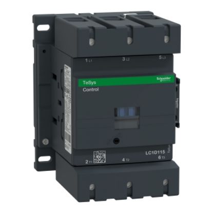 Picture of Contactor, TeSys Deca, 3P(3NO), AC-3/AC-3e, <=440V, 115A, 220V AC 50/60Hz coil, screw clamp terminals