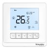 Picture of Thermostat, Spacelogic, fan coil on/off, networking, LCD 5 Button, 4P, 3 fan, modbus, 240V, white