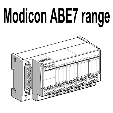Picture of sub-base - soldered solid state output relay ABE7 - 8 outputs - 2 A