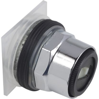 Picture of Selector switch head, Harmony 9001K, metal, without handle, 30mm, 2 positions, spring return right to left