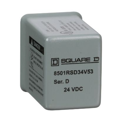 Picture of Miniature Relay, Harmony 8501R, low voltage, hermetically, 4PDT, 14 blades, coil, 5A resistive at 240V AC, 24V DC, 4NO+ 4NC