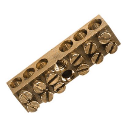 Picture of Clipsal MAX4, Brass link bar 100 A 500 V 6 hole