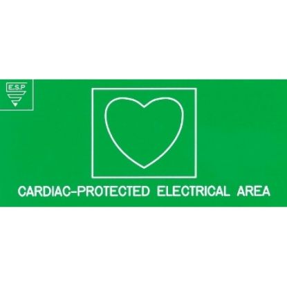 Picture of Medilec, Area Classification Signs, Cardiac Protected, Laminex