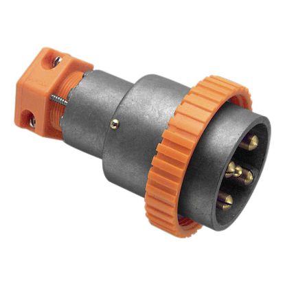 Picture of Metal Clad, Plugs, Multi Phase, 500V, 32A, 5 Round PIN, with Plastic Screw Ring