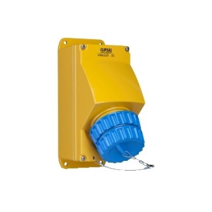 Picture of Metal Clad, Appliance Inlet, 2 Gang, 32A, 500V, 5 Round Pins, Cast Aluminium