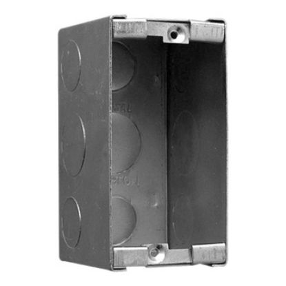 Picture of Clipsal - Mounting Accessories, Wall Boxes Metal, Poured Concrete, 1 Gang Deep Wide
