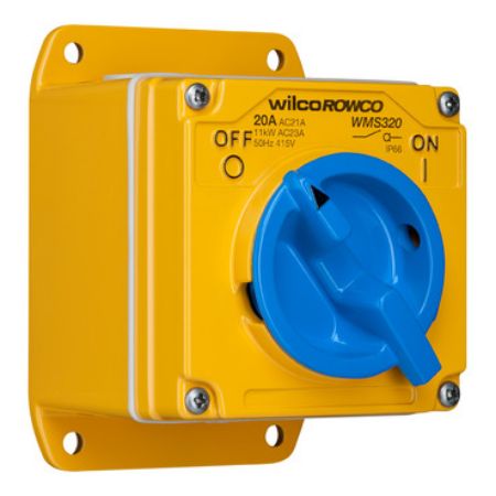 Picture of Metal Clad, Switch, 3 Pole, 20A, 415V, Made of Cast Aluminium
