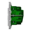 Picture of Clipsal Iconic, Connected Smart Socket Wiser, Grid Horizontal Twin, 10A, 250V