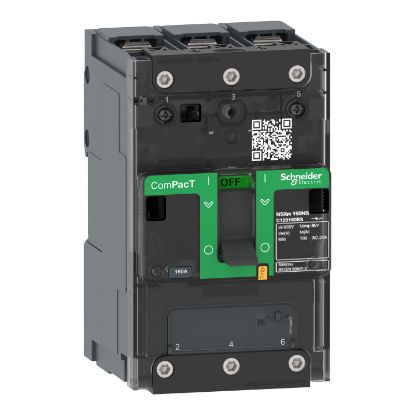 Picture of Switch disconnector, ComPacT NSXm 50NA, 3 poles, thermal current Ith 50A, compression lugs and busbar connectors