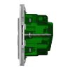 Picture of Clipsal Wiser, Connected Smart Socket, Iconic, Zigbee Default Mode, Twin Horizontal, 10 A, 240 V, Grid
