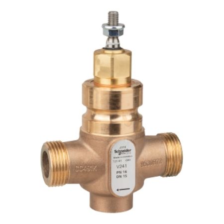 Picture of Venta V241 Globe Valve, 2-Way, PN16, G 1 External Thread, DN15, Kvs 0.63, Bronze Body, Stainless Trim, Stem Up Closed.