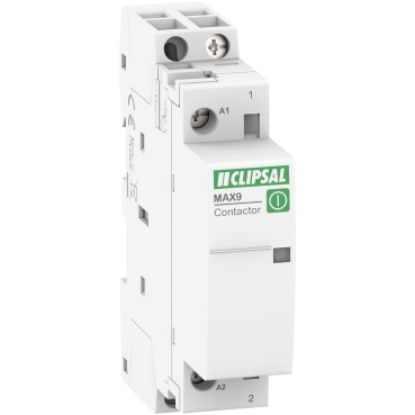 Picture of Clipsal MAX9, Contactor, 1 NO, 25A, Ue=240VAC, Uc=24VAC, 1 Module