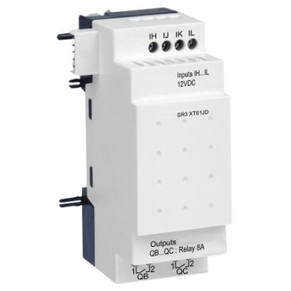 Picture of Zelio Logic, Discrete I/O extension module, 6 I/O, 12 V DC