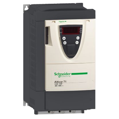 Picture of Variable speed drive, ATV71, 3kW, 4HP, 380 to 480V, 54.5dB, EMC filter, without graphic terminal, CANopen, Modbus
