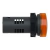 Picture of Monolithic pilot light, Easy Harmony XA2, plastic, amber, 22mm, integral LED, screw clamp terminals, 220V DC